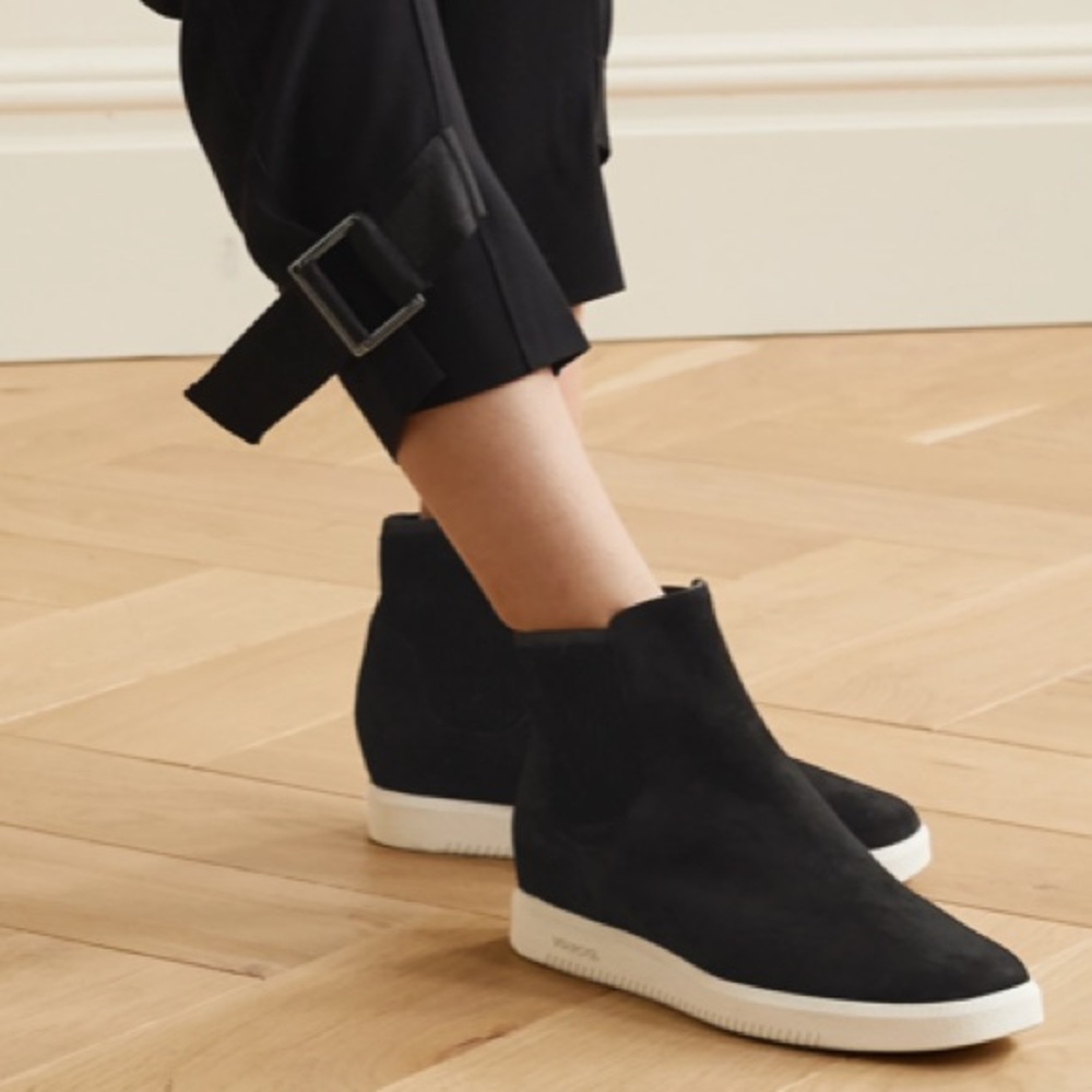 Women’s VINCE black Suede high top sneakers
